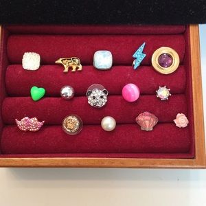 Sweet & Single 15 Fun Post Earrings Lot.